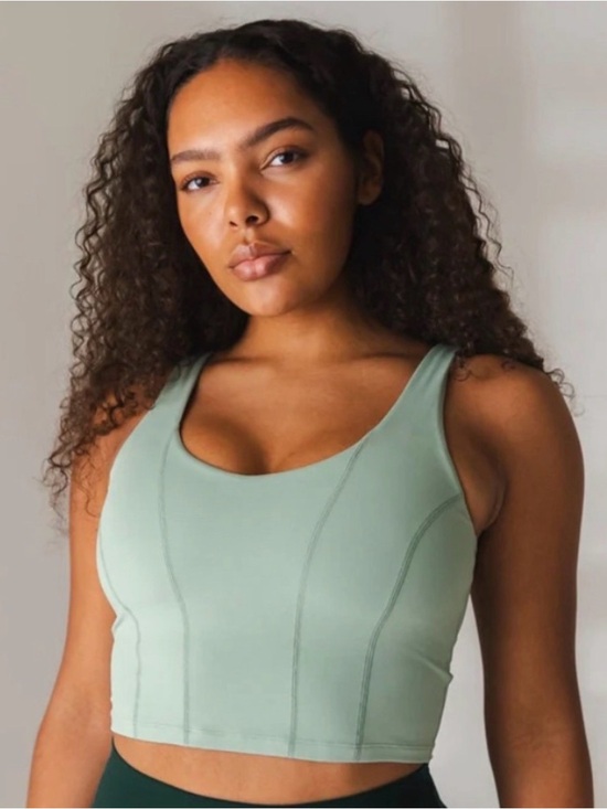 Vitality Tops - Vitality Activewear Cloud II Tank Crop Top Corset Mint Green Size Small